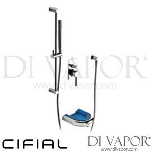 Cifial 32831THP/B/A Techno 500 Bath Spout and Concealed Single Lever Valve Set + Hand Shower Kit Spare Parts